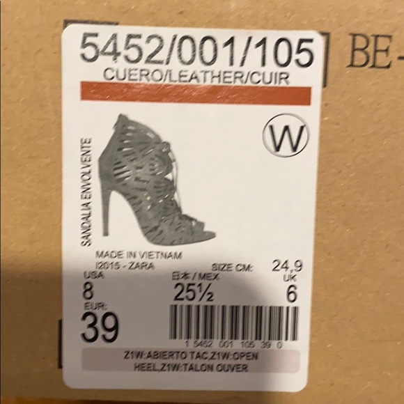 Zara Leather Strappy Heel - Picture 6 of 6